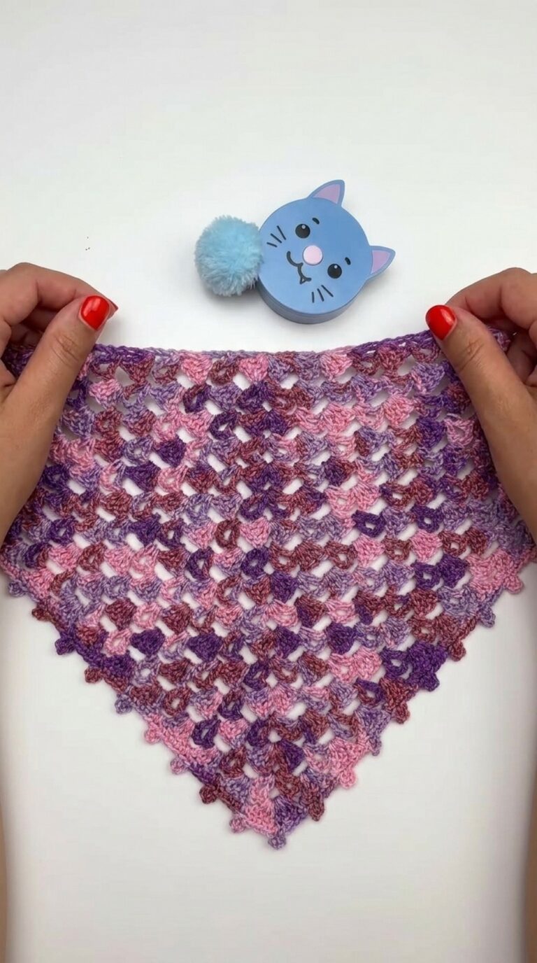 Beautiful Crochet Bandana Pattern 5