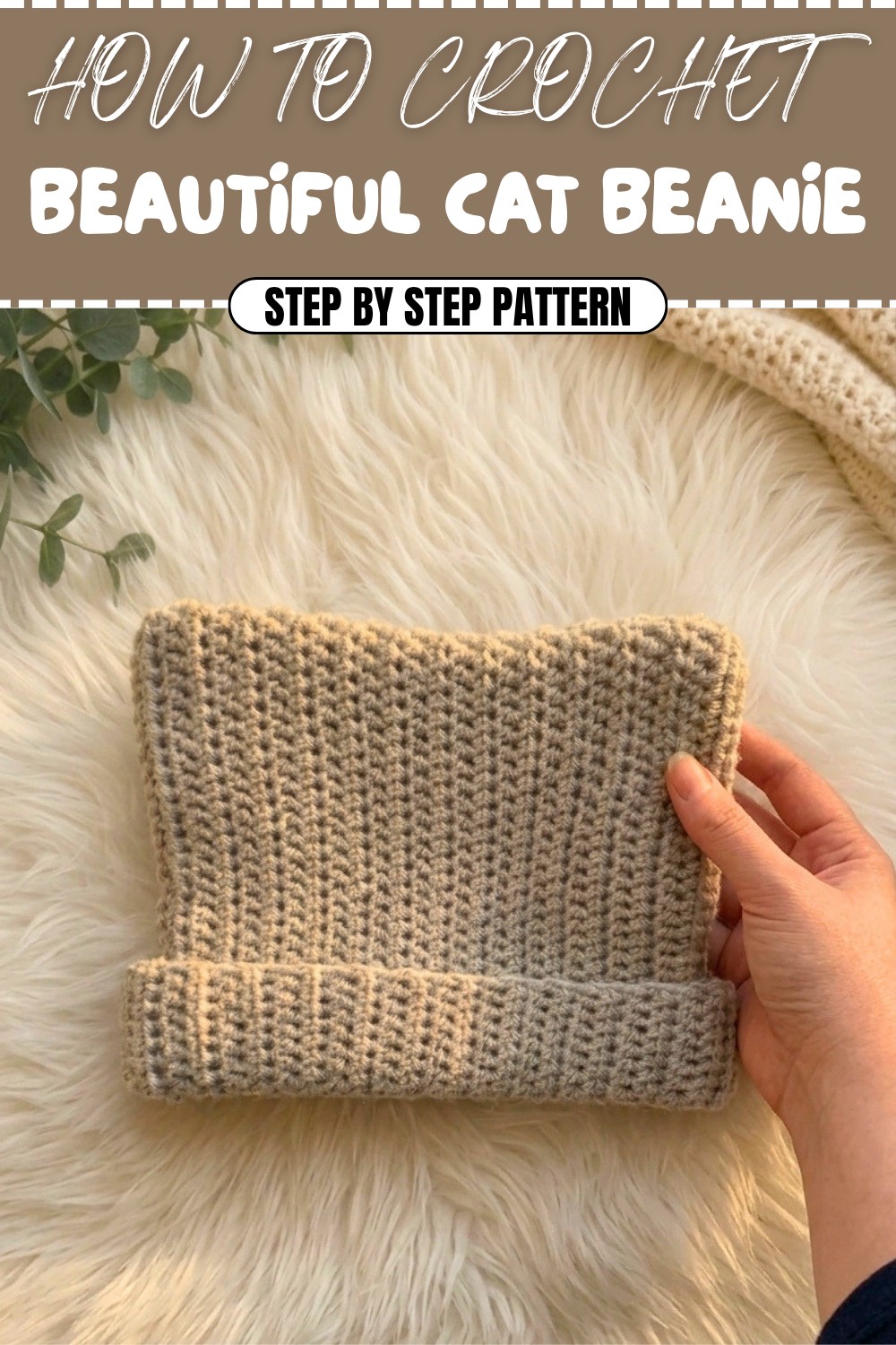 Beautiful Crochet Cat Beanie Pattern (1)