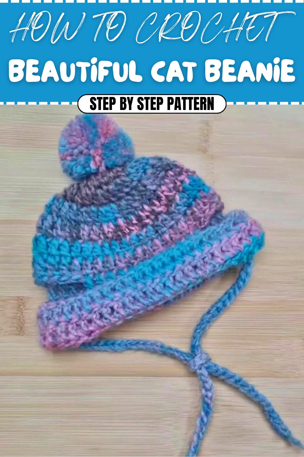 Beautiful Crochet Cat Beanie Pattern (1)