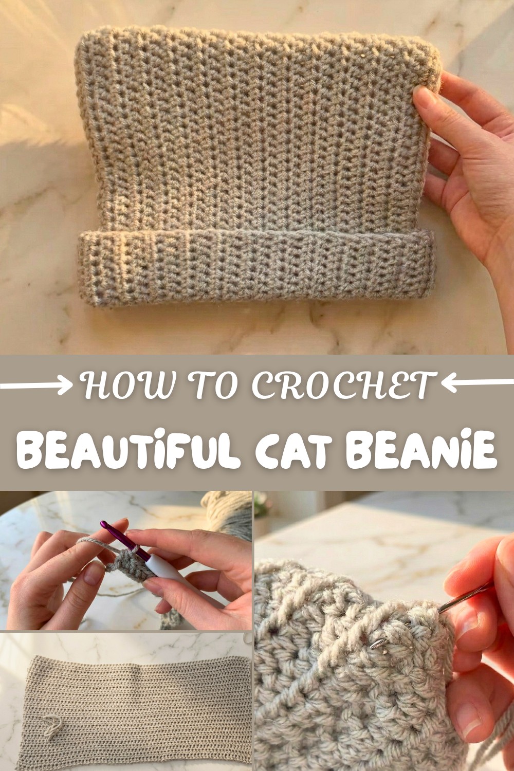 Beautiful Crochet Cat Beanie Pattern