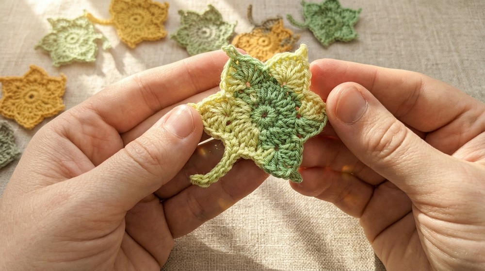 Beautiful Crochet Leaves Pattern 5