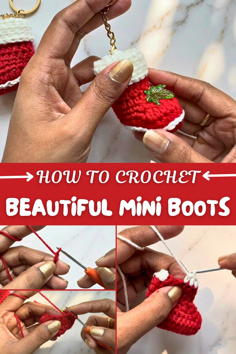 Beautiful Crochet Mini Boots Pattern