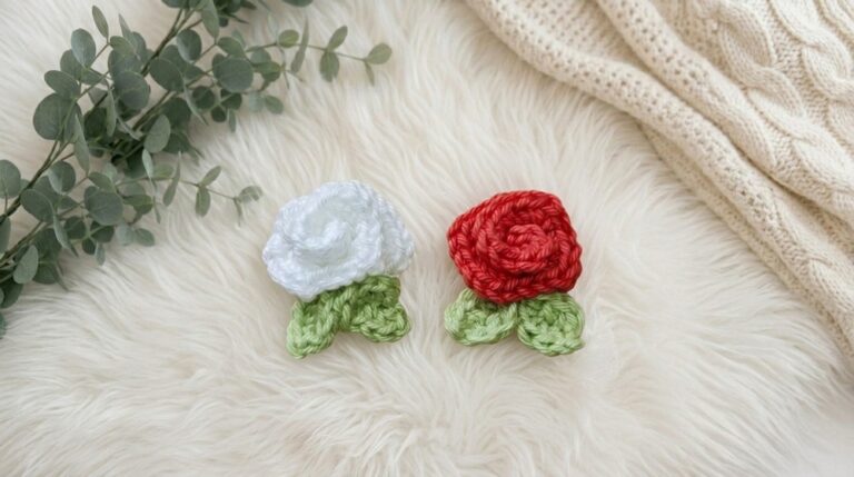 Beautiful Crochet Mini Rose Pattern 6