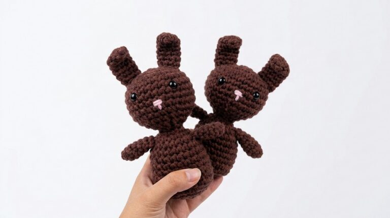 Crochet Amigurumi Desk Bunny Pattern 7