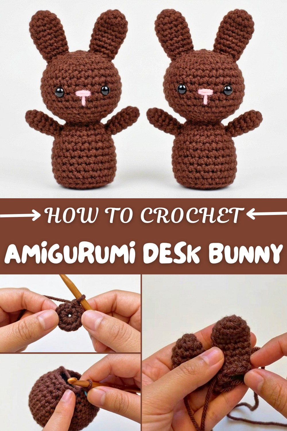 Crochet Amigurumi Desk Bunny Pattern