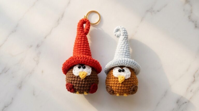 Crochet An Owl In A Wizard Hat Pattern 6