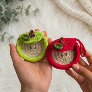 Crochet Apple Coin Purse Pattern 6