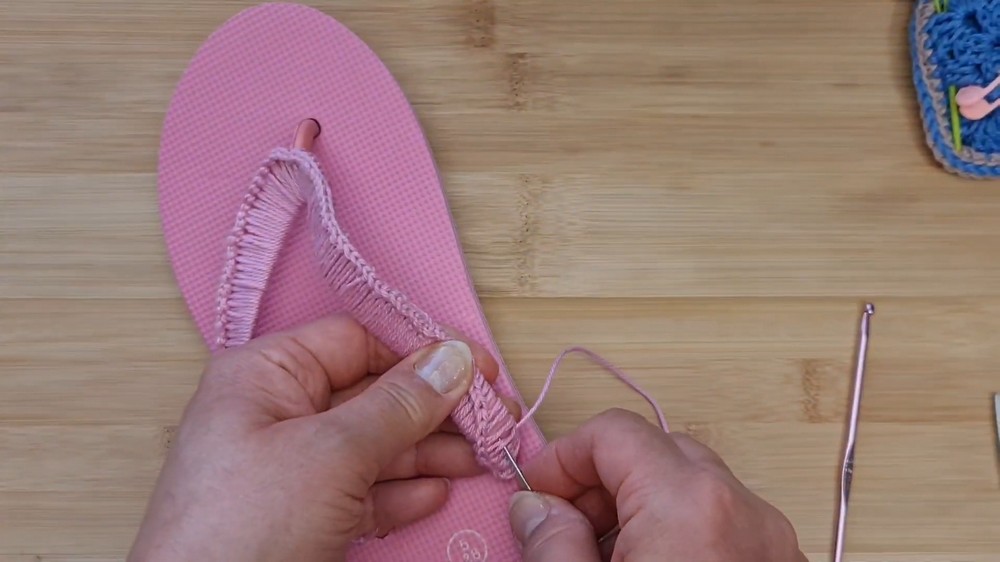Crochet Around Flip Flops Pattern 3