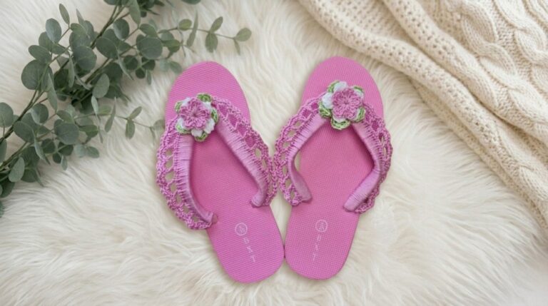 Crochet Around Flip Flops Pattern 7