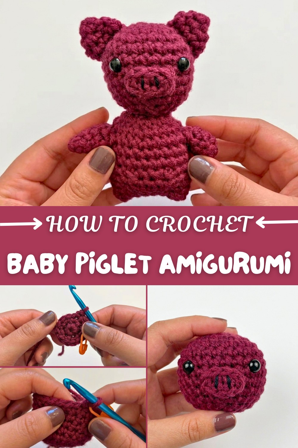 Crochet Baby Piglet Amigurumi Pattern