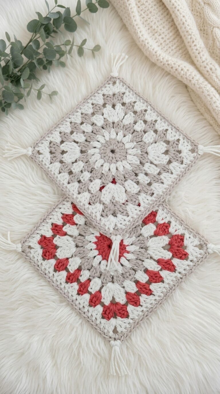 Crochet Boho Style Placemat Pattern 7