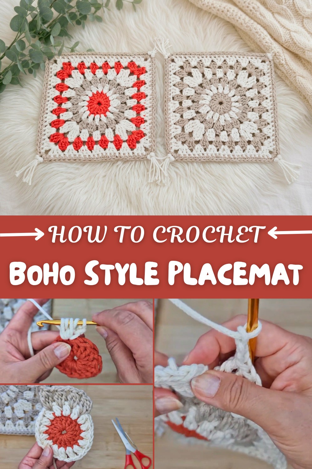 Crochet Boho Style Placemat Pattern