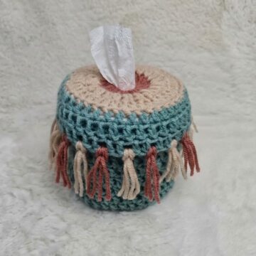 Crochet Boho Toilet Roll Holder Pattern 6