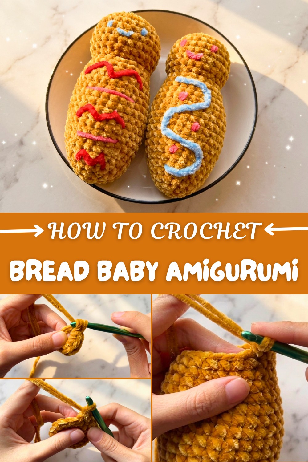 Crochet Bread Baby Amigurumi Pattern