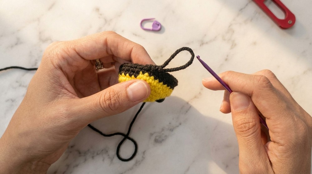 Crochet Bumblebee Amigurumi Pattern 3