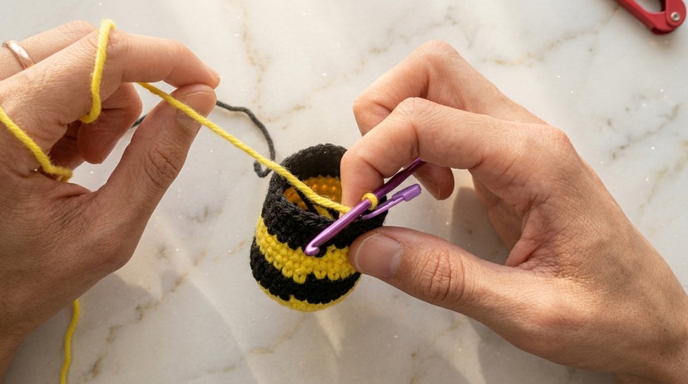 Crochet Bumblebee Amigurumi Pattern 4