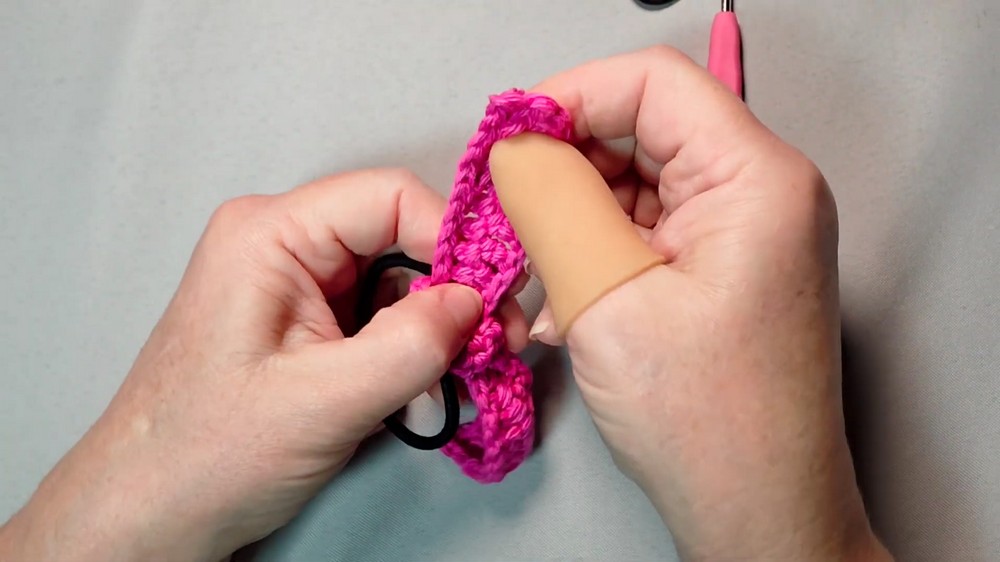 Crochet Bunny Ear Hairband Pattern 5