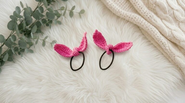 Crochet Bunny Ear Hairband Pattern 6
