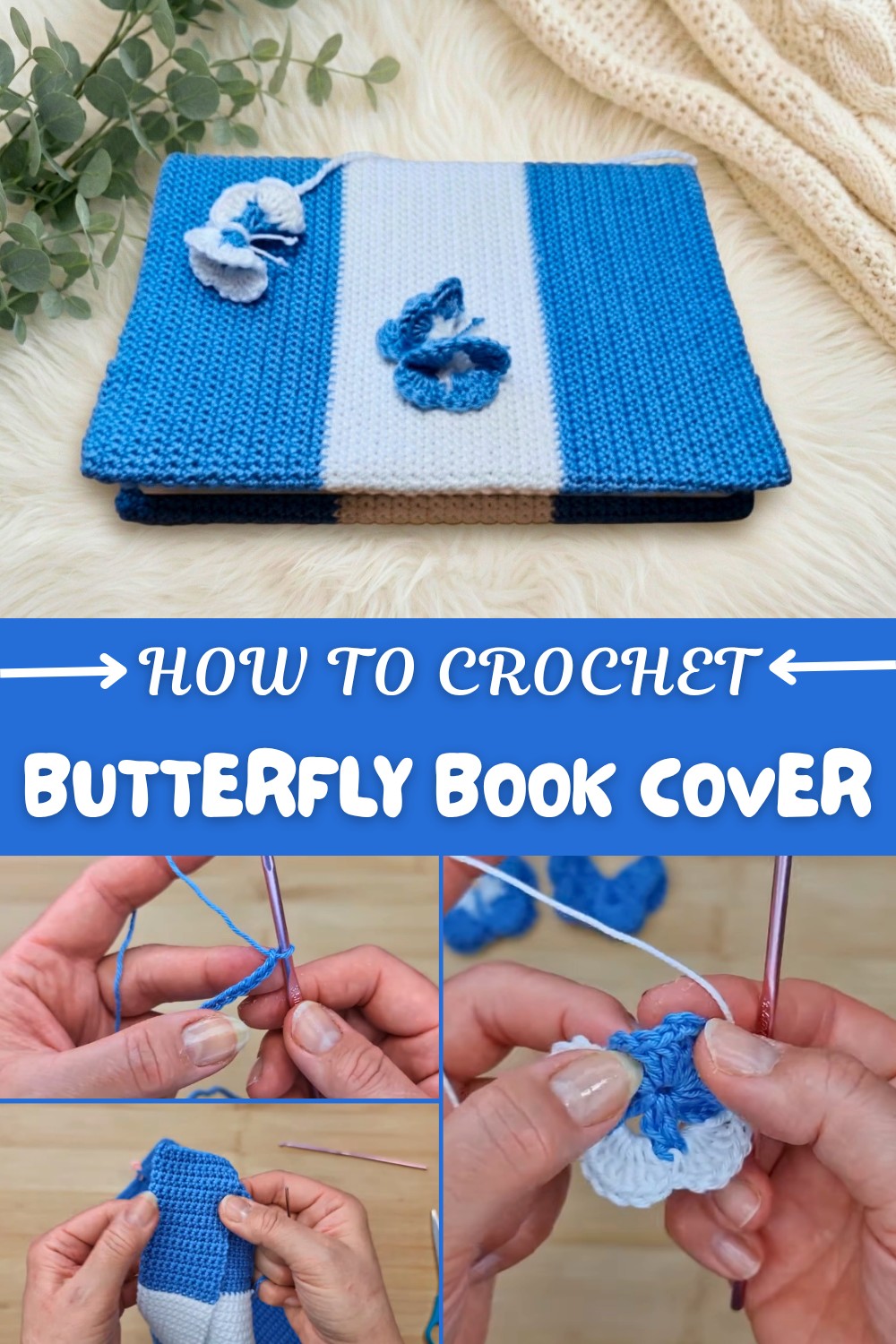 Crochet Butterfly Book Cover Pattern