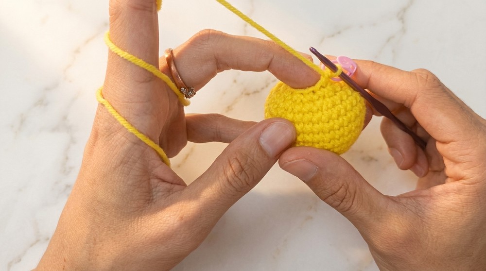 Crochet Chick Keychain Amigurumi Pattern 4