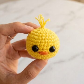 Crochet Chick Keychain Amigurumi Pattern 5