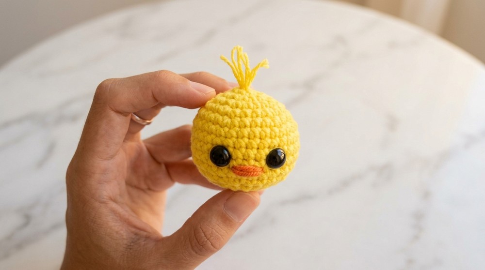 Crochet Chick Keychain Amigurumi Pattern 5