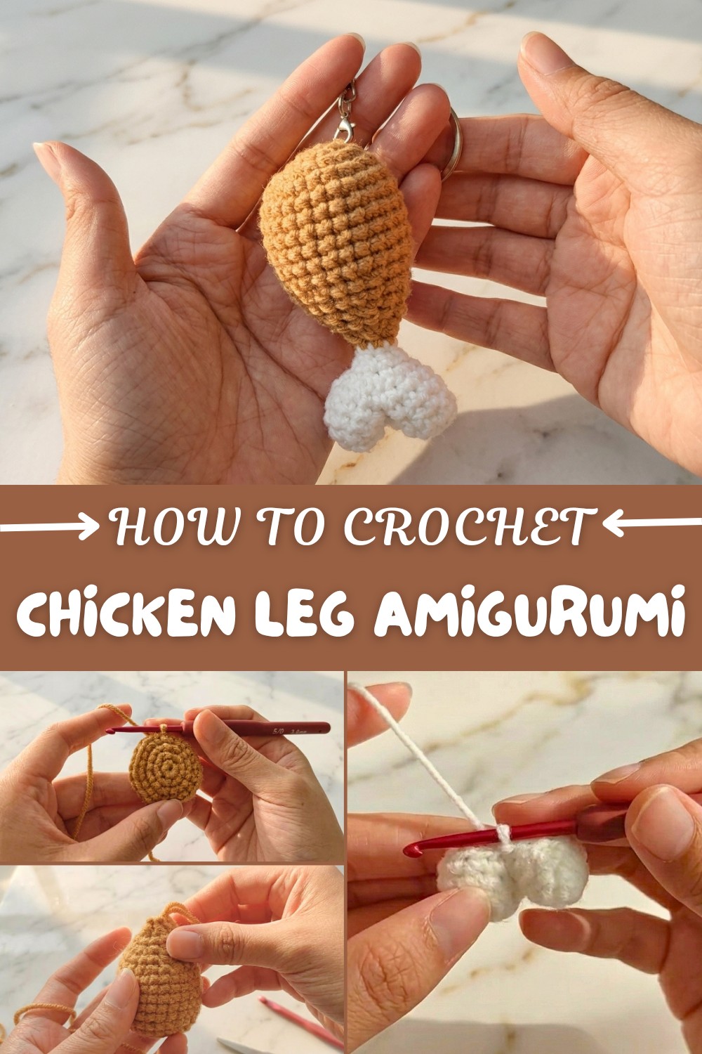 Crochet Chicken Leg Amigurumi Pattern