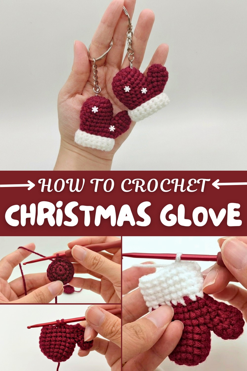 Crochet Christmas Glove Pattern