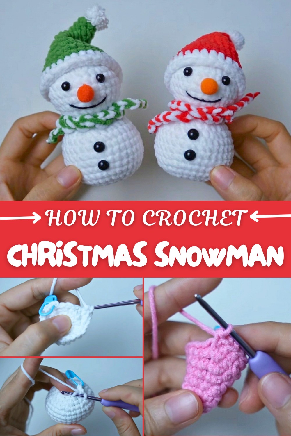 Crochet Christmas Snowman Pattern