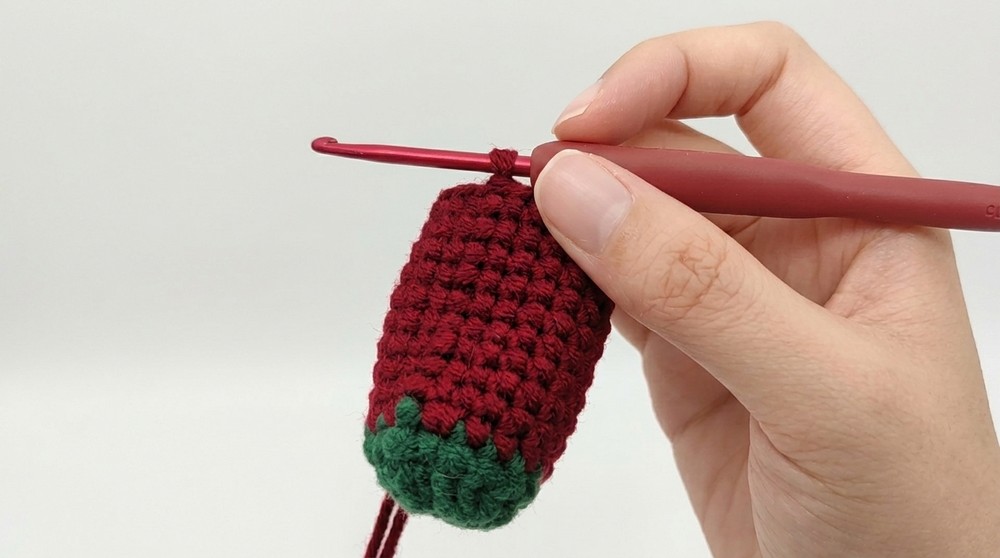 Crochet Christmas Socks Keychain Pattern 3