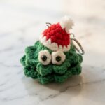 Crochet Christmas Tree Keychain Pattern 7