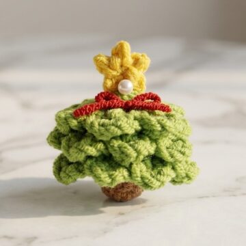 Crochet Christmas Tree Ornament Pattern 7