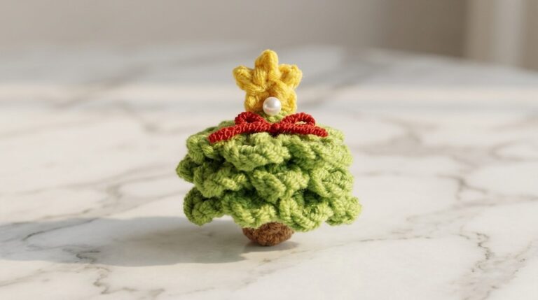Crochet Christmas Tree Ornament Pattern 7