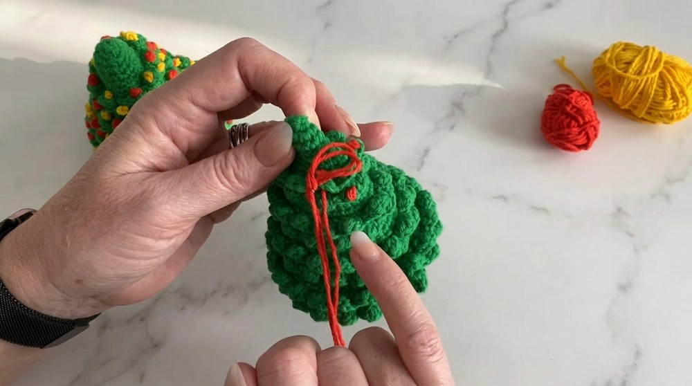 Crochet Christmas Tree With Baubles Pattern 5