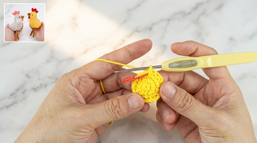 Crochet Cockerel Amigurumi Pattern 2