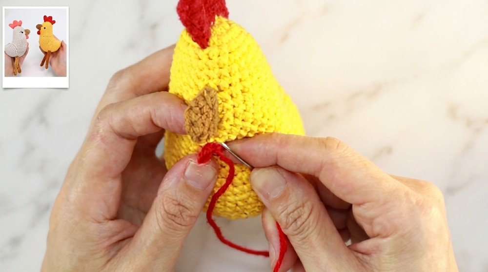 Crochet Cockerel Amigurumi Pattern 6