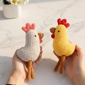 Crochet Cockerel Amigurumi Pattern 7