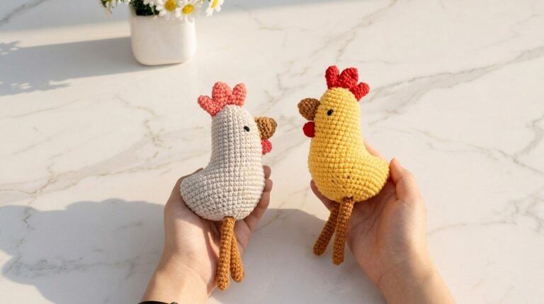 Crochet Cockerel Amigurumi Pattern 7