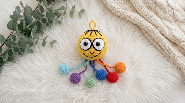 Crochet Colorful Small Ball Person Pattern 6