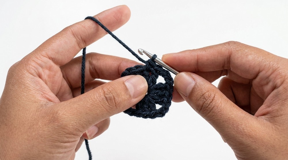Crochet Cross Granny Square Pattern 2