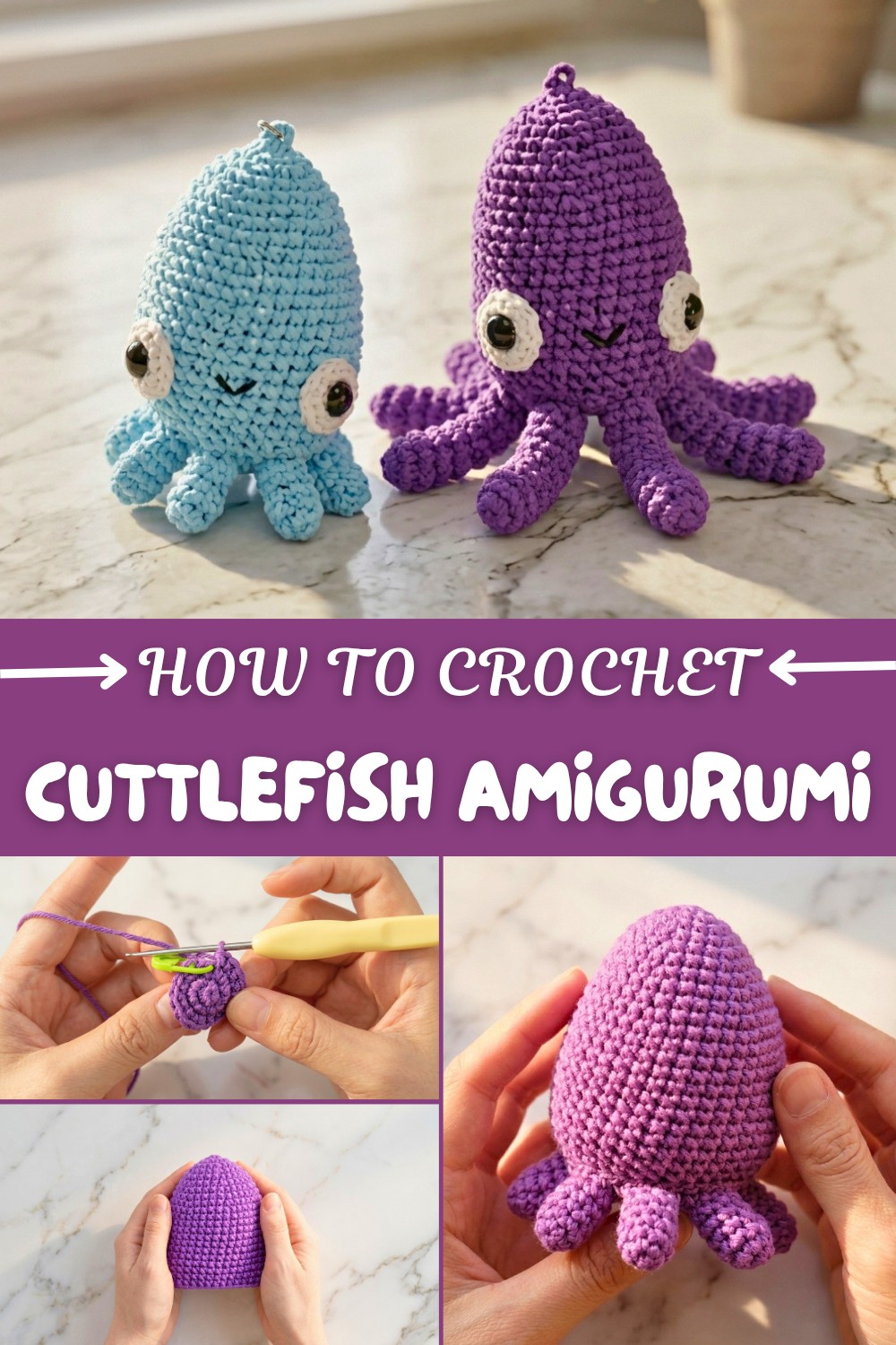 Crochet Cuttlefish Amigurumi Pattern