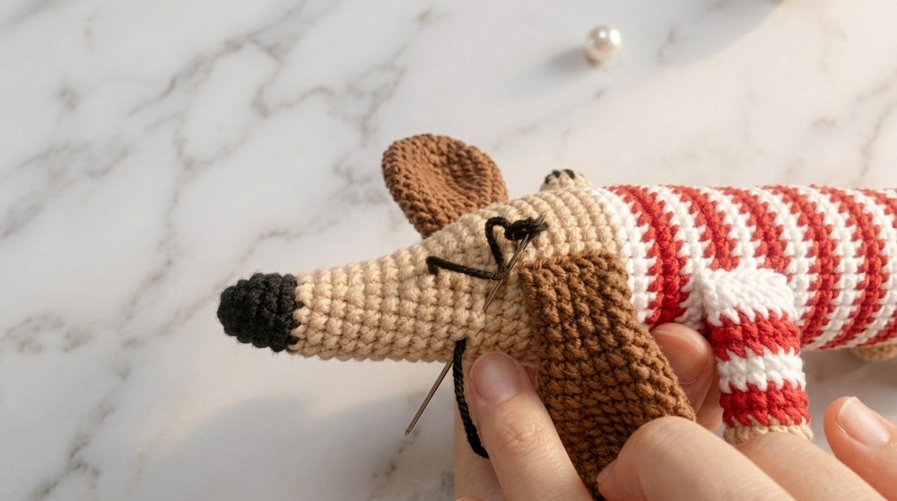 Crochet Dachshund Amigurumi Pattern 7