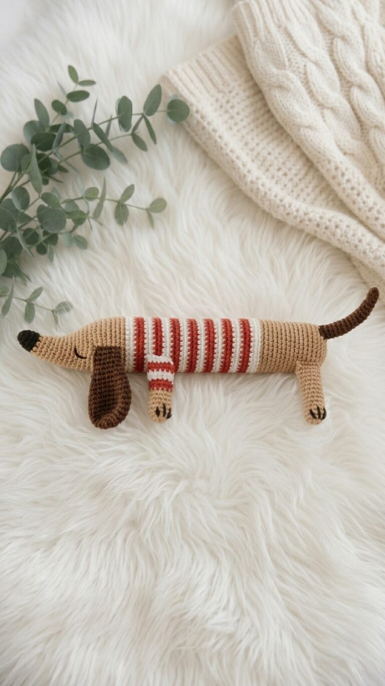 Crochet Dachshund Amigurumi Pattern 8