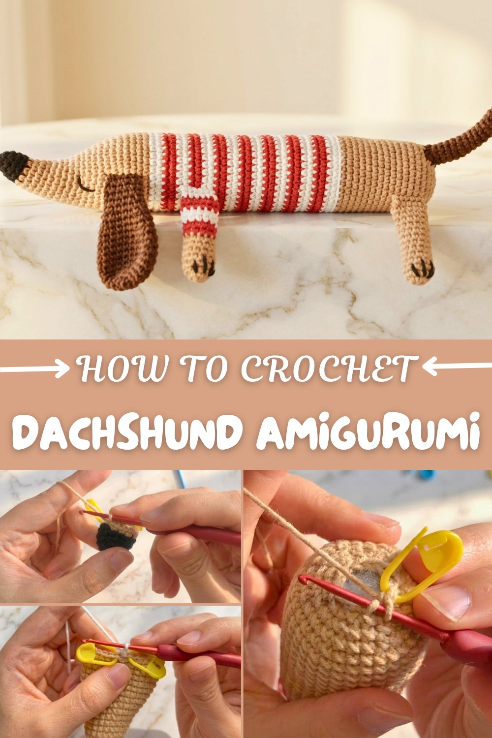 Crochet Dachshund Amigurumi Pattern