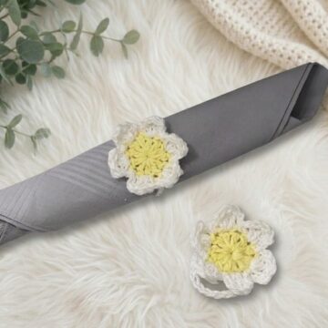 Crochet Daisy Chain Napkin Holder Pattern 5