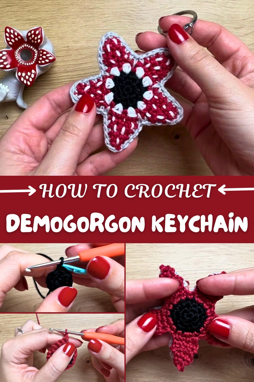 Crochet Demogorgon Keychain Pattern