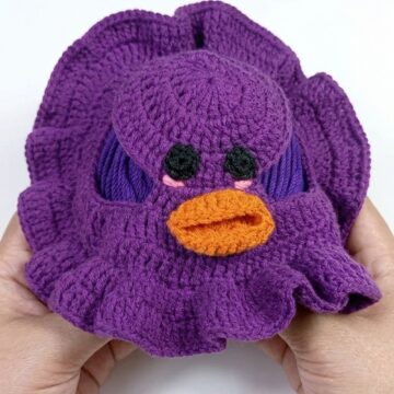 Crochet Duck Hat For Cat Pattern 6