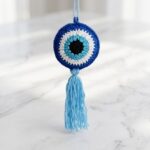 Crochet Evil Eye Keychain Pattern 6