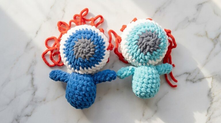 Crochet Eyeball Buddies Pattern 6
