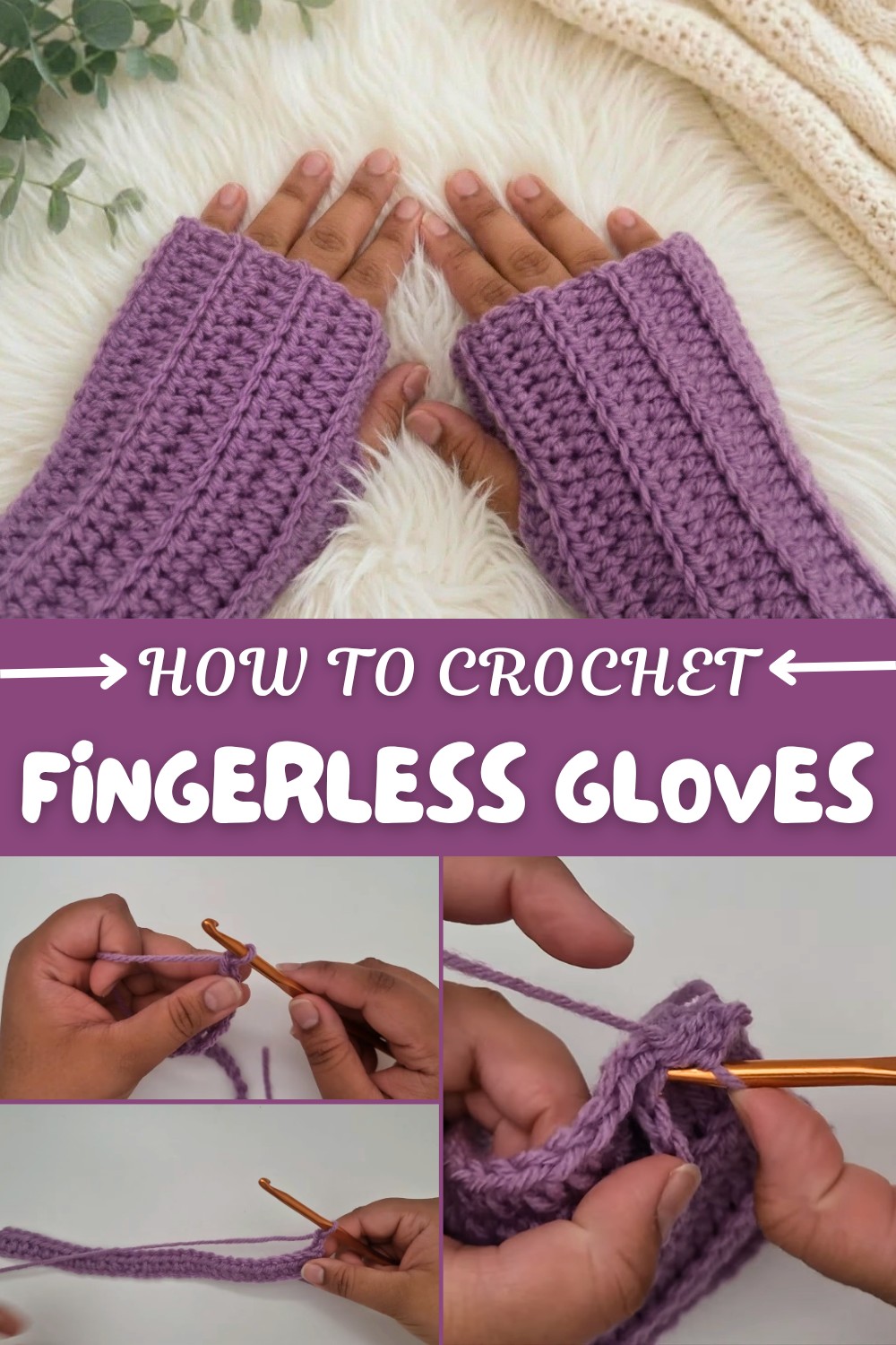 Crochet Fingerless Gloves Pattern